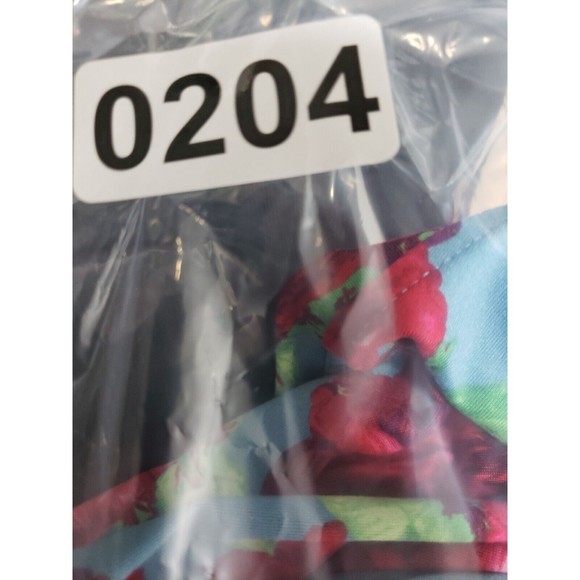 The Pioneer Woman 2X Blue Red Flowers 3/4 Sleeve V-Neck  Stretch top - Picture 7 of 7